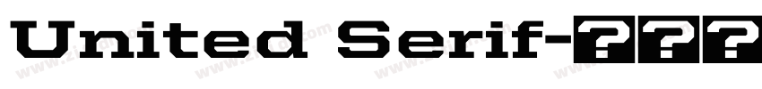 United Serif字体转换